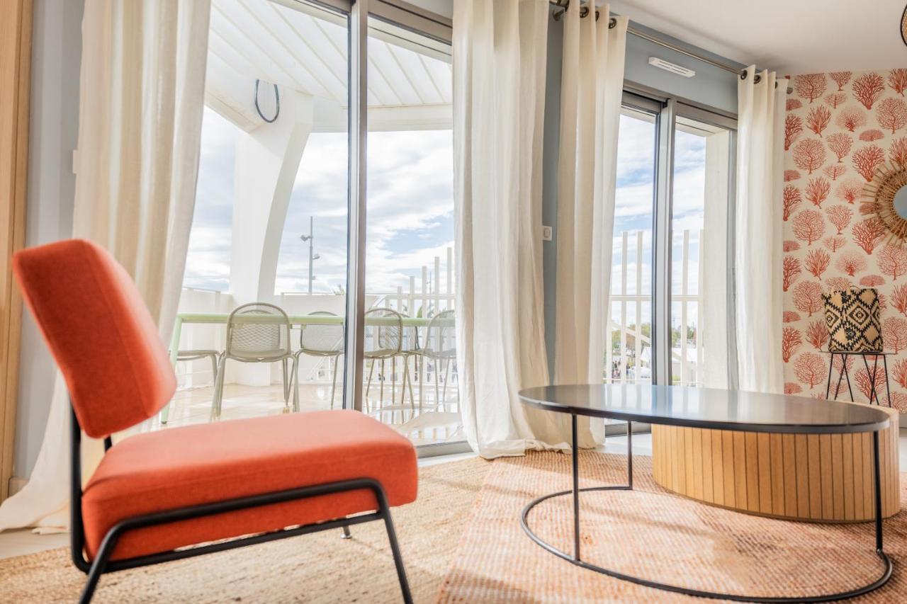 Le Majestic Residence Le Mind Vue Mer Exceptionnelle Grande Terrasse Privee Piscine Partagee Sur Le Toit Hyper Centre ラ・グランド・モット エクステリア 写真