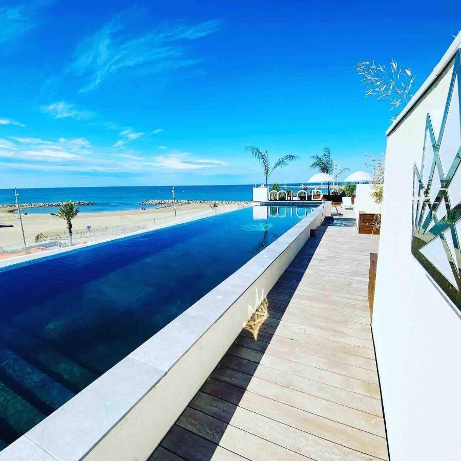 Le Majestic Residence Le Mind Vue Mer Exceptionnelle Grande Terrasse Privee Piscine Partagee Sur Le Toit Hyper Centre ラ・グランド・モット エクステリア 写真