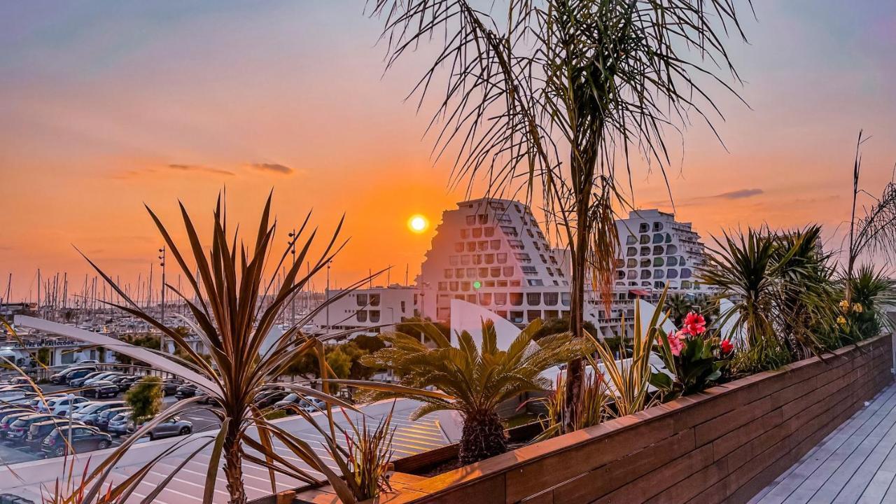 Le Majestic Residence Le Mind Vue Mer Exceptionnelle Grande Terrasse Privee Piscine Partagee Sur Le Toit Hyper Centre ラ・グランド・モット エクステリア 写真