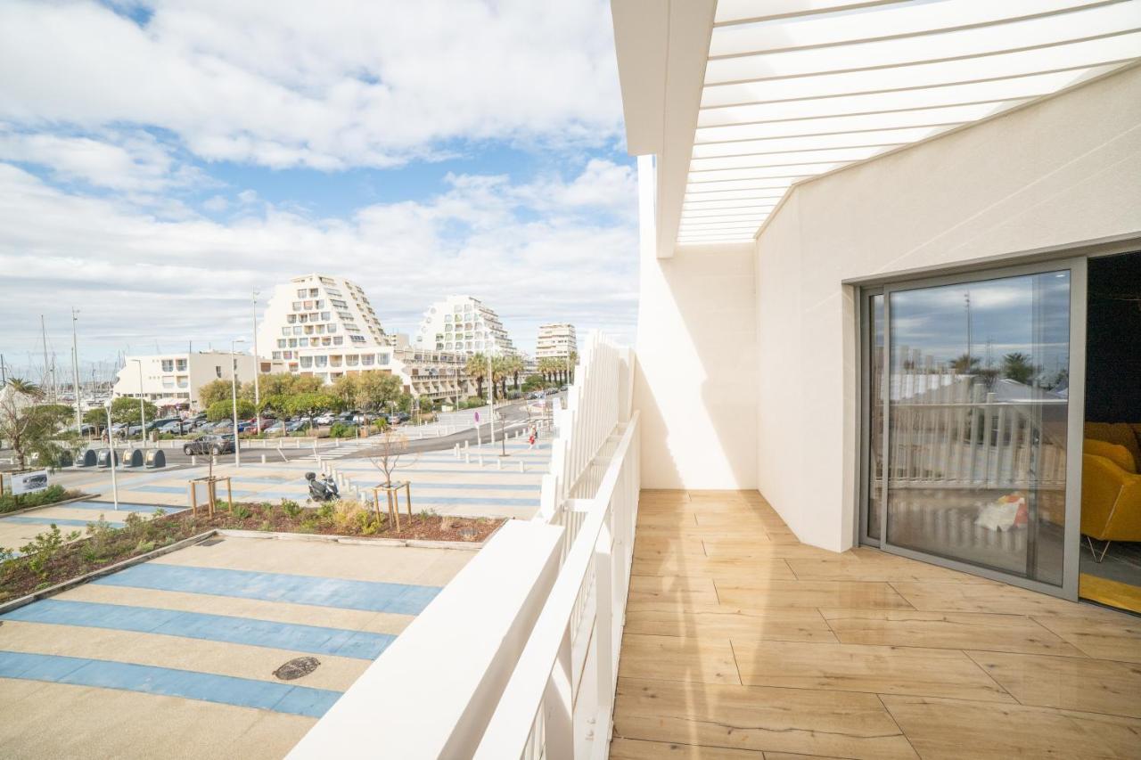 Le Majestic Residence Le Mind Vue Mer Exceptionnelle Grande Terrasse Privee Piscine Partagee Sur Le Toit Hyper Centre ラ・グランド・モット エクステリア 写真