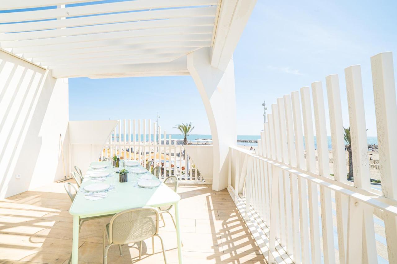Le Majestic Residence Le Mind Vue Mer Exceptionnelle Grande Terrasse Privee Piscine Partagee Sur Le Toit Hyper Centre ラ・グランド・モット エクステリア 写真