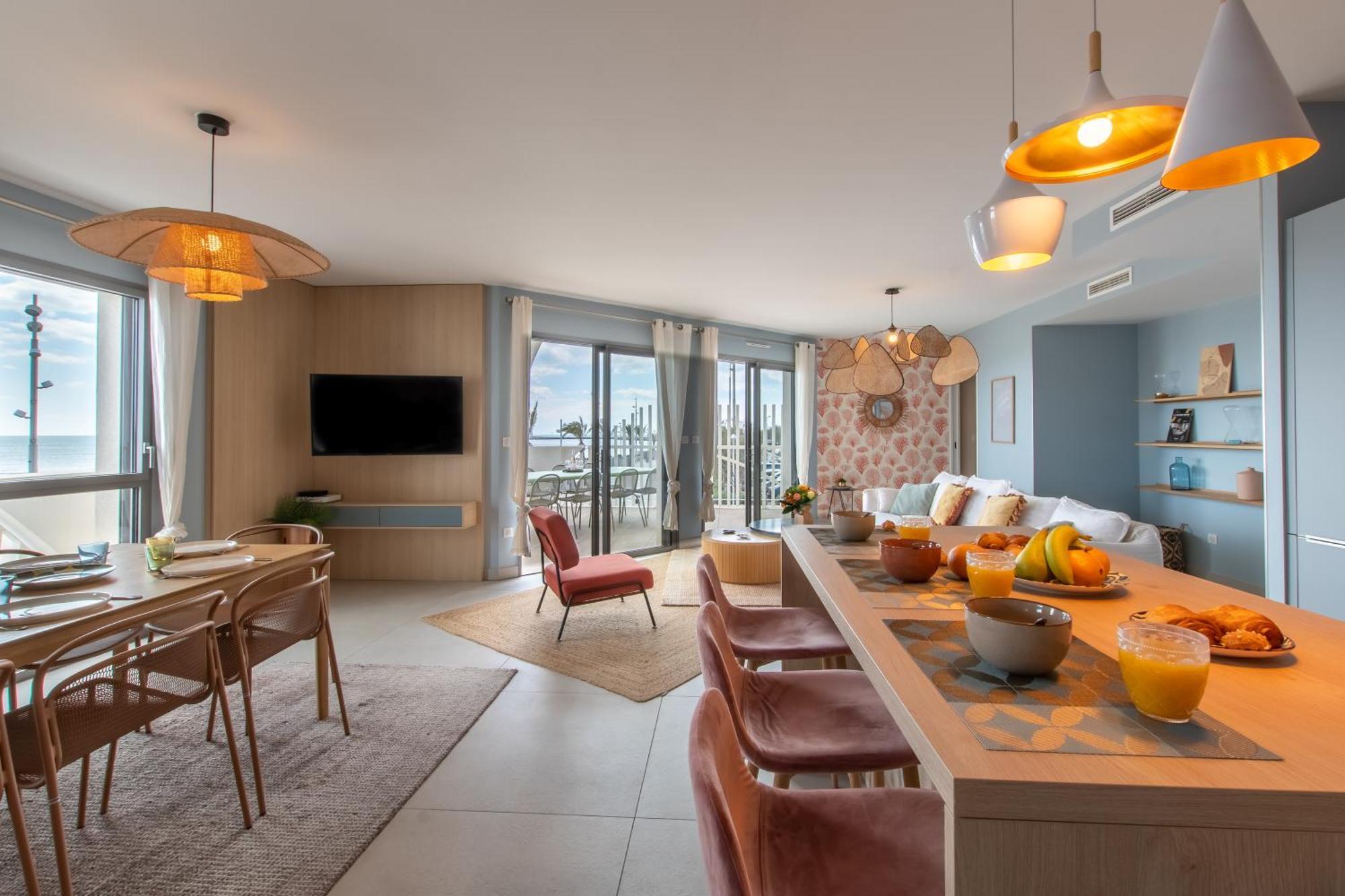 Le Majestic Residence Le Mind Vue Mer Exceptionnelle Grande Terrasse Privee Piscine Partagee Sur Le Toit Hyper Centre ラ・グランド・モット エクステリア 写真