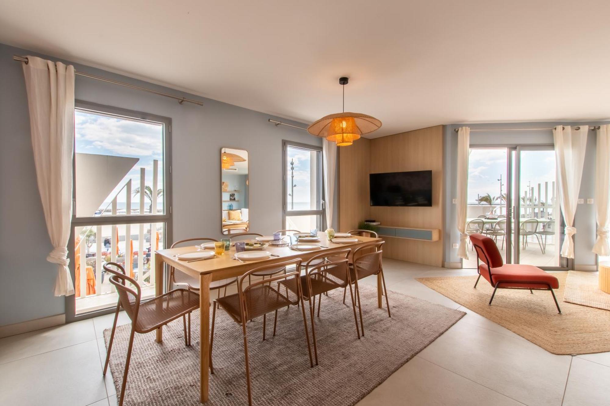 Le Majestic Residence Le Mind Vue Mer Exceptionnelle Grande Terrasse Privee Piscine Partagee Sur Le Toit Hyper Centre ラ・グランド・モット エクステリア 写真