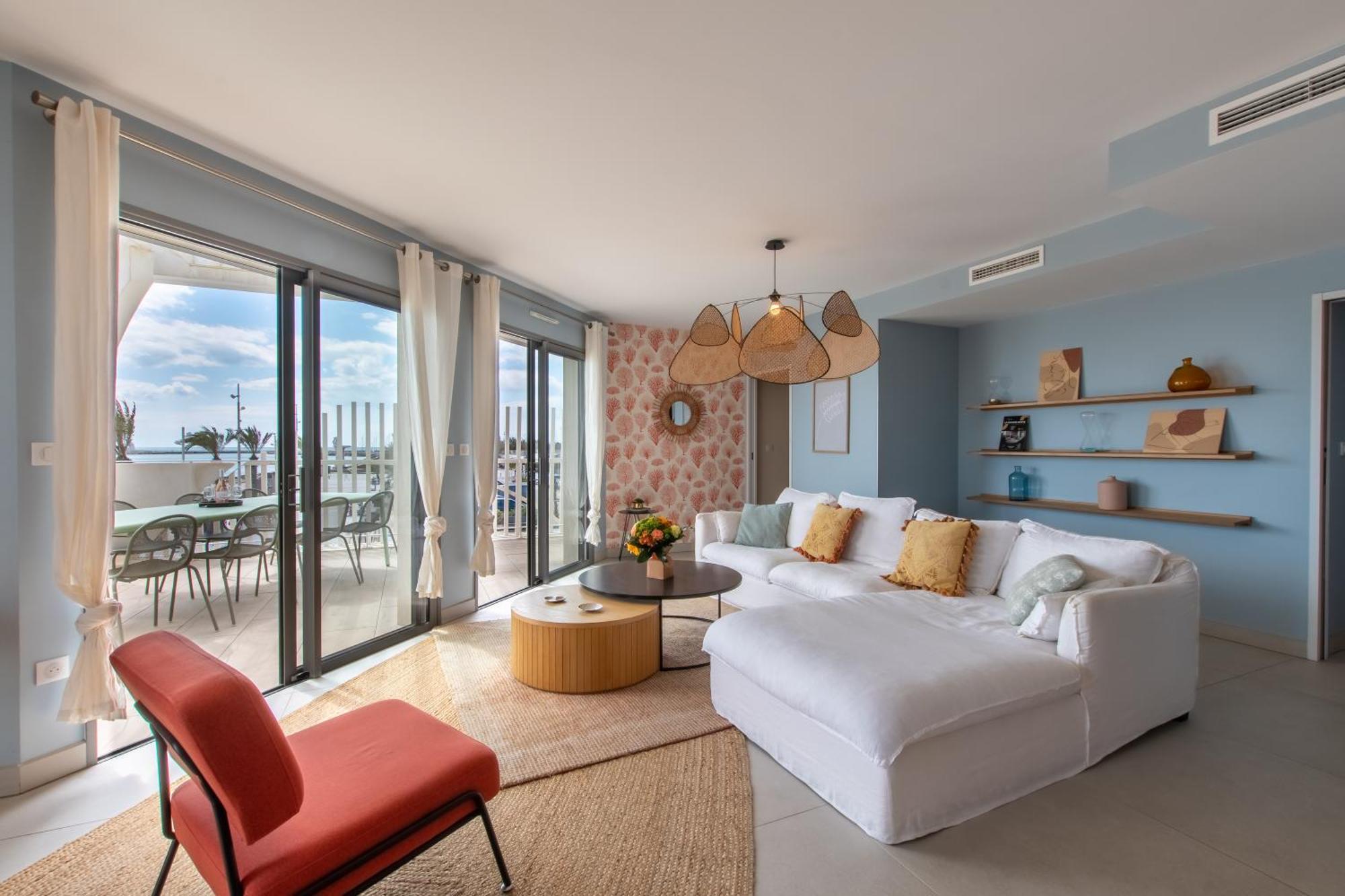 Le Majestic Residence Le Mind Vue Mer Exceptionnelle Grande Terrasse Privee Piscine Partagee Sur Le Toit Hyper Centre ラ・グランド・モット エクステリア 写真